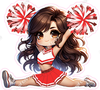 Cheerleader Splits - Red