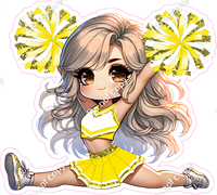 Cheerleader Splits - Yellow