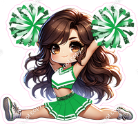 Cheerleader Splits - Green
