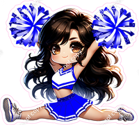 Cheerleader Splits - Blue