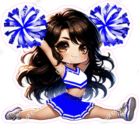 Cheerleader Splits - Blue