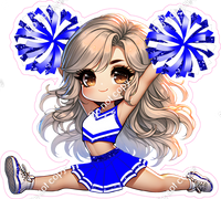 Cheerleader Splits - Blue