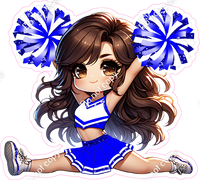 Cheerleader Splits - Blue