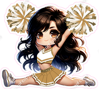 Cheerleader Splits - Gold