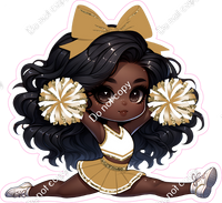 Cheerleader Splits - Gold