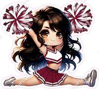 Cheerleader Splits - Burgundy