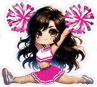 Cheerleader Splits - Hot Pink