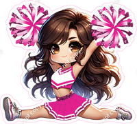 Cheerleader Splits - Hot Pink