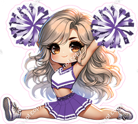 Cheerleader Splits - Purple