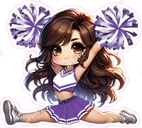 Cheerleader Splits - Purple