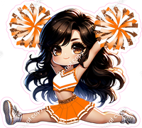 Cheerleader Splits - Orange
