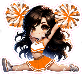 Cheerleader Splits - Orange