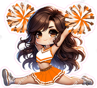 Cheerleader Splits - Orange