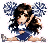 Cheerleader Splits - Navy Blue