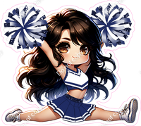 Cheerleader Splits - Navy Blue