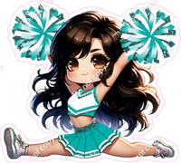 Cheerleader Splits - Teal