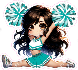 Cheerleader Splits - Teal