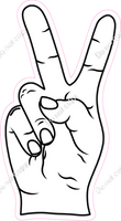 Peace Sign - Hands - Multiple Colors