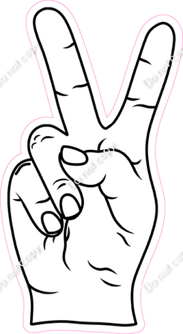 Peace Sign - Hands - Multiple Colors
