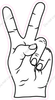 Peace Sign - Hands - Multiple Colors