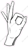 OK or Three - Hands - Multiple Colors