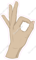 OK or Three - Hands - Multiple Colors