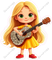 School Girl - Light Skin Tone - with Guitar