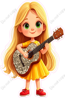 School Girl - Light Skin Tone - with Guitar