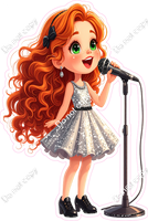 School Girl - Light Skin Tone - Singing