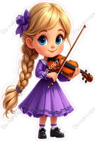 School Girl - Light Skin Tone - with Violine