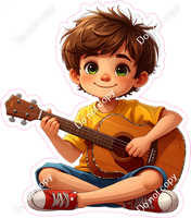 School Boy - Light Skin Tone - with Guitar