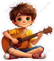 School Boy - Light Skin Tone - with Guitar