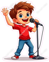 School Boy - Light Skin Tone - Singing