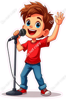 School Boy - Light Skin Tone - Singing