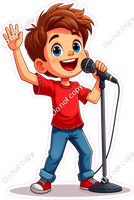 School Boy - Light Skin Tone - Singing