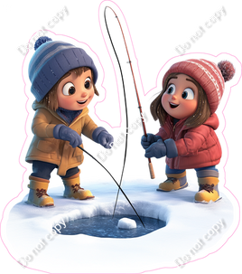 Winter - Kids Ice Fishing