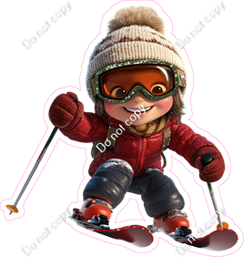 Winter - Kid on Skis