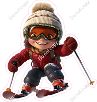 Winter - Kid on Skis