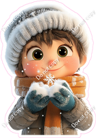 Winter - Kid with Snow