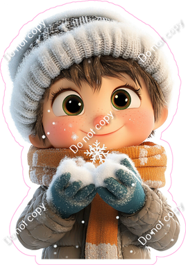 Winter - Kid with Snow
