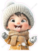 Winter - Kid Tasting Snow