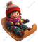 Winter - Kid on Sled