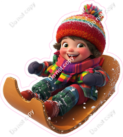 Winter - Kid on Sled