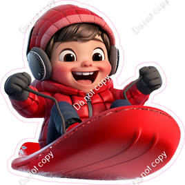 Winter - Kid on Sled