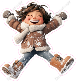 Winter - Kid Snow Angle