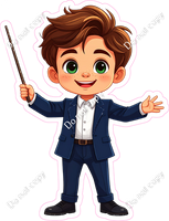 School Boy - Light Skin Tone - Conducting