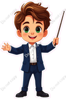 School Boy - Light Skin Tone - Conducting