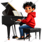 School Boy - Light Skin Tone - Piano