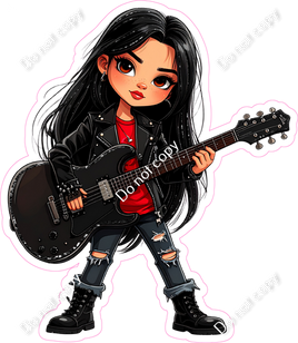 School Girl - Light Skin Tone - Guitar