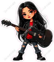 School Girl - Light Skin Tone - Guitar